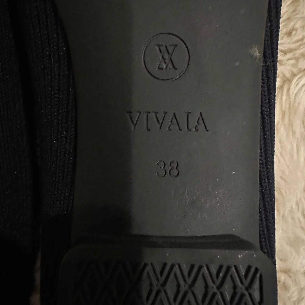 Vivaia Navy Square-Toe Loafers (Samantha) - 7 / 7.5 - Picture 5 of 8